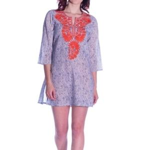 Roller Rabbit green and blue tunic Large